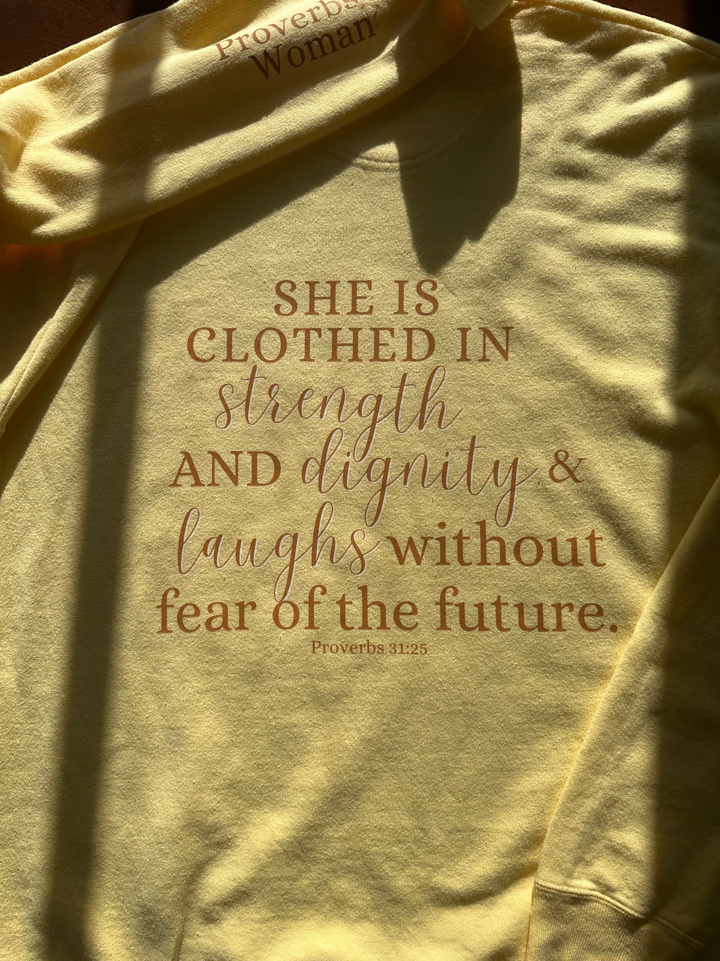 Proverbs 31:25 Crewneck