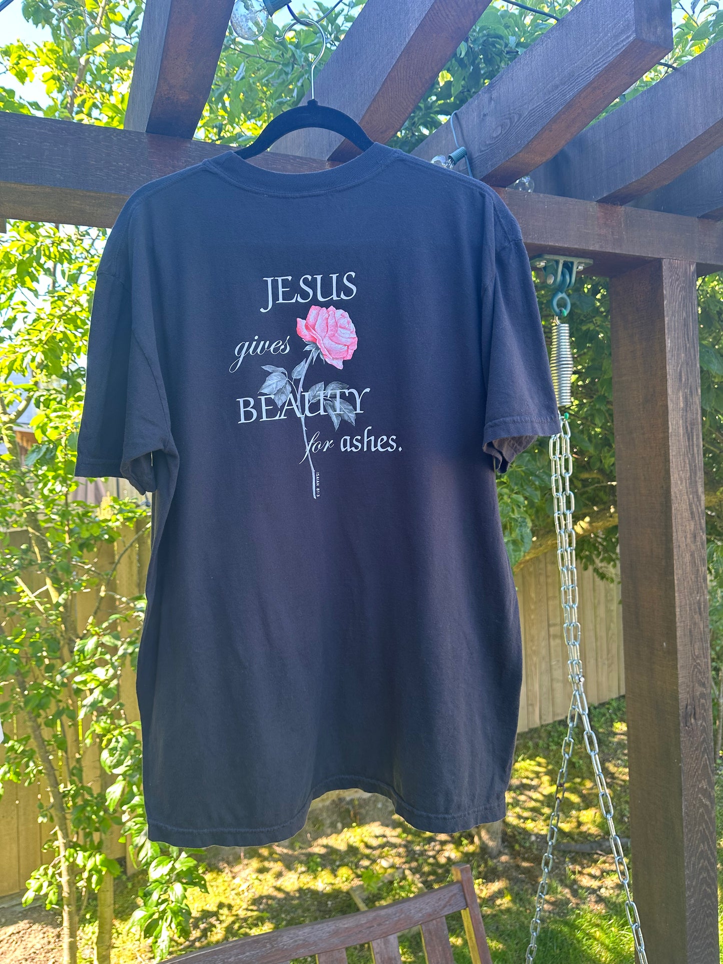 Jesus Gives Beauty for Ashes Comfort Colors Tee