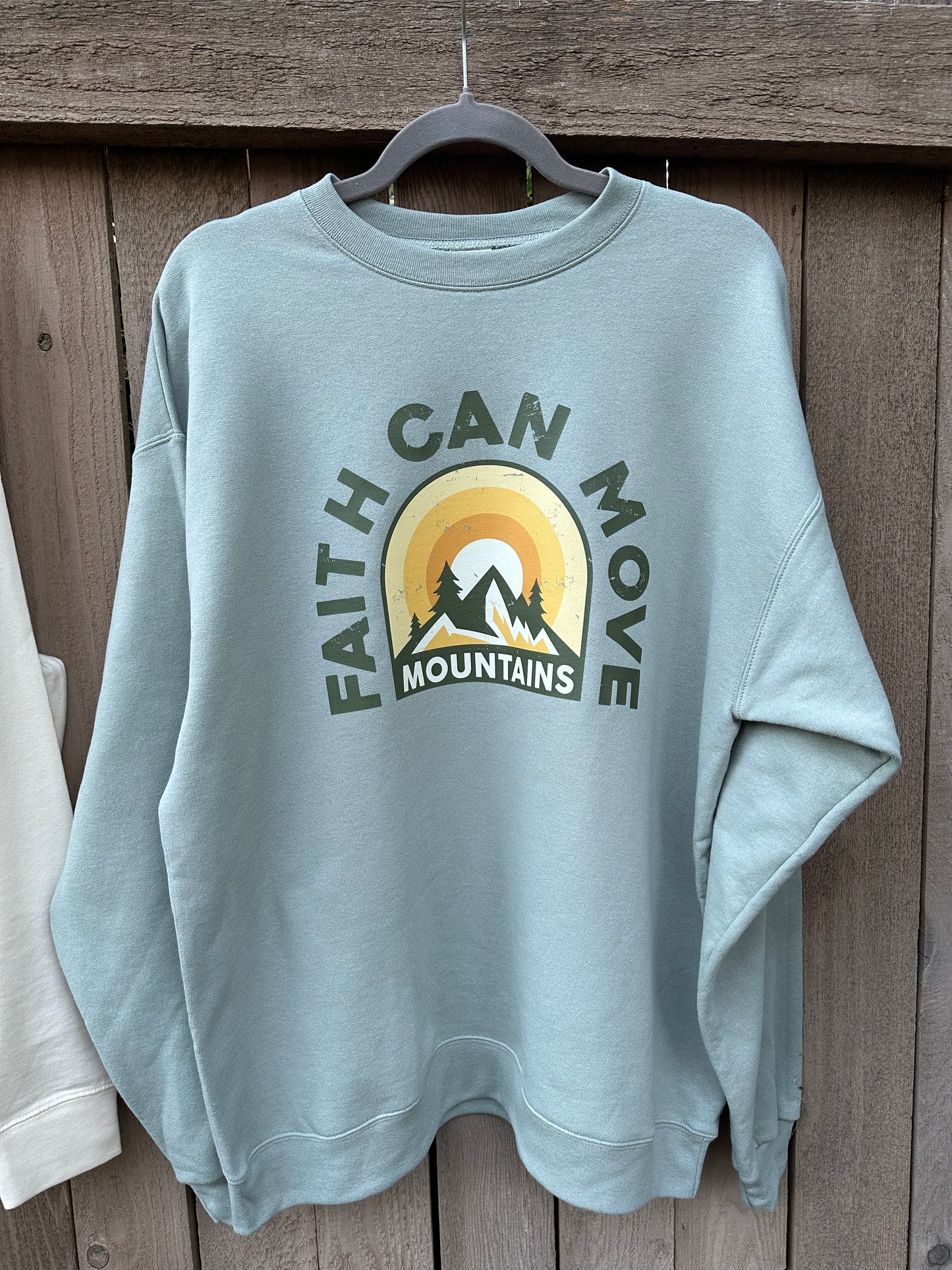 FAITH CAN MOVE MOUNTAINS CREWNECK