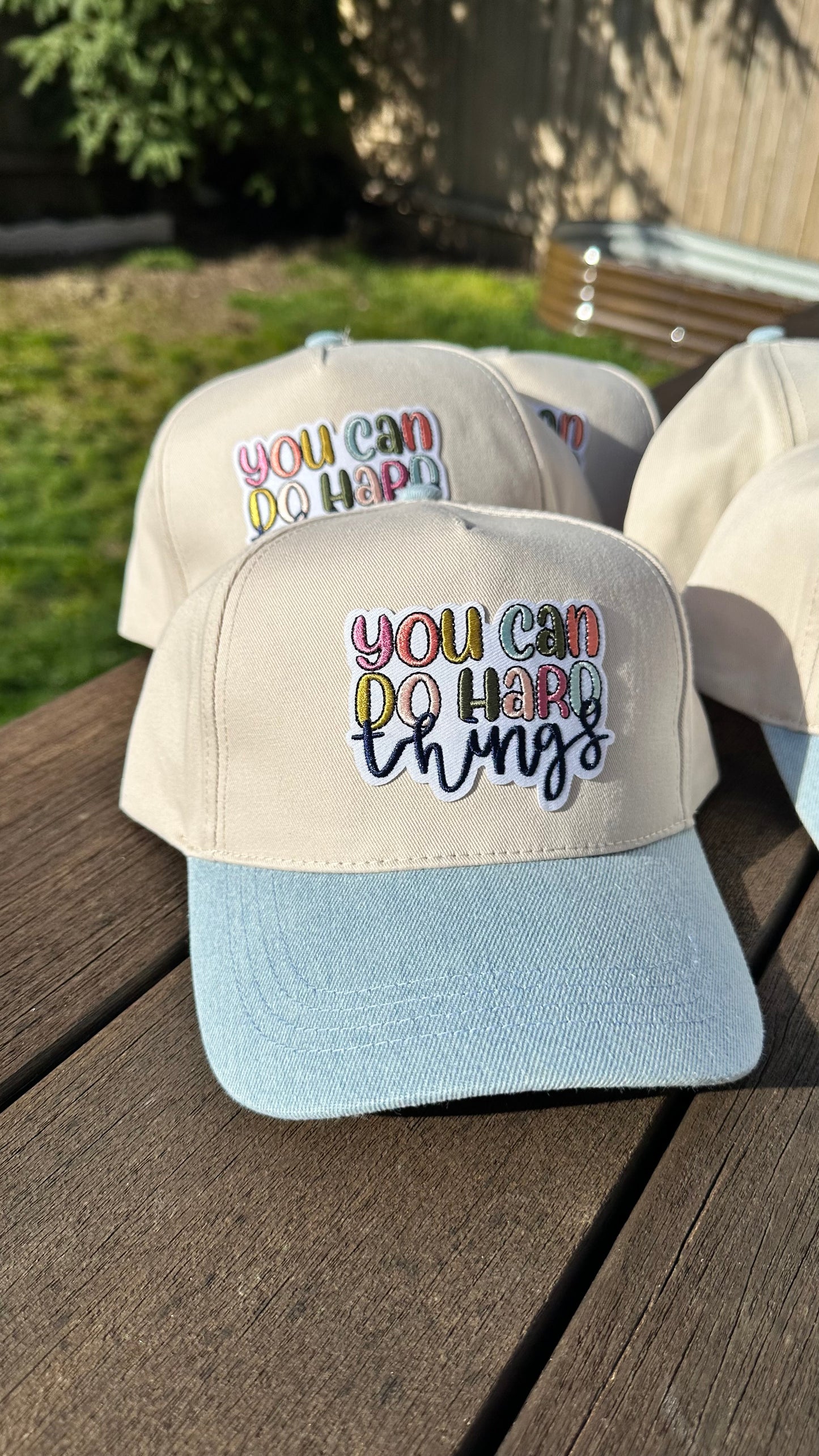 YOU CAN DO HARD THINGS TRUCKER HAT