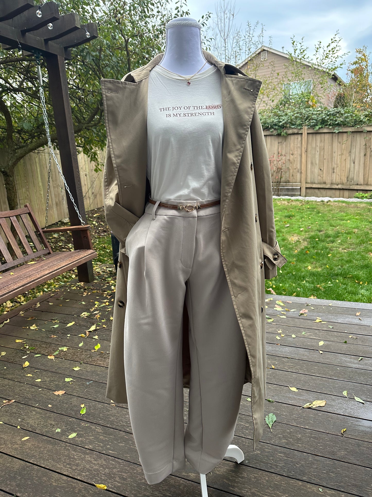 The joy of the Lord is my strength. Nehemiah 8:10 t-shirt