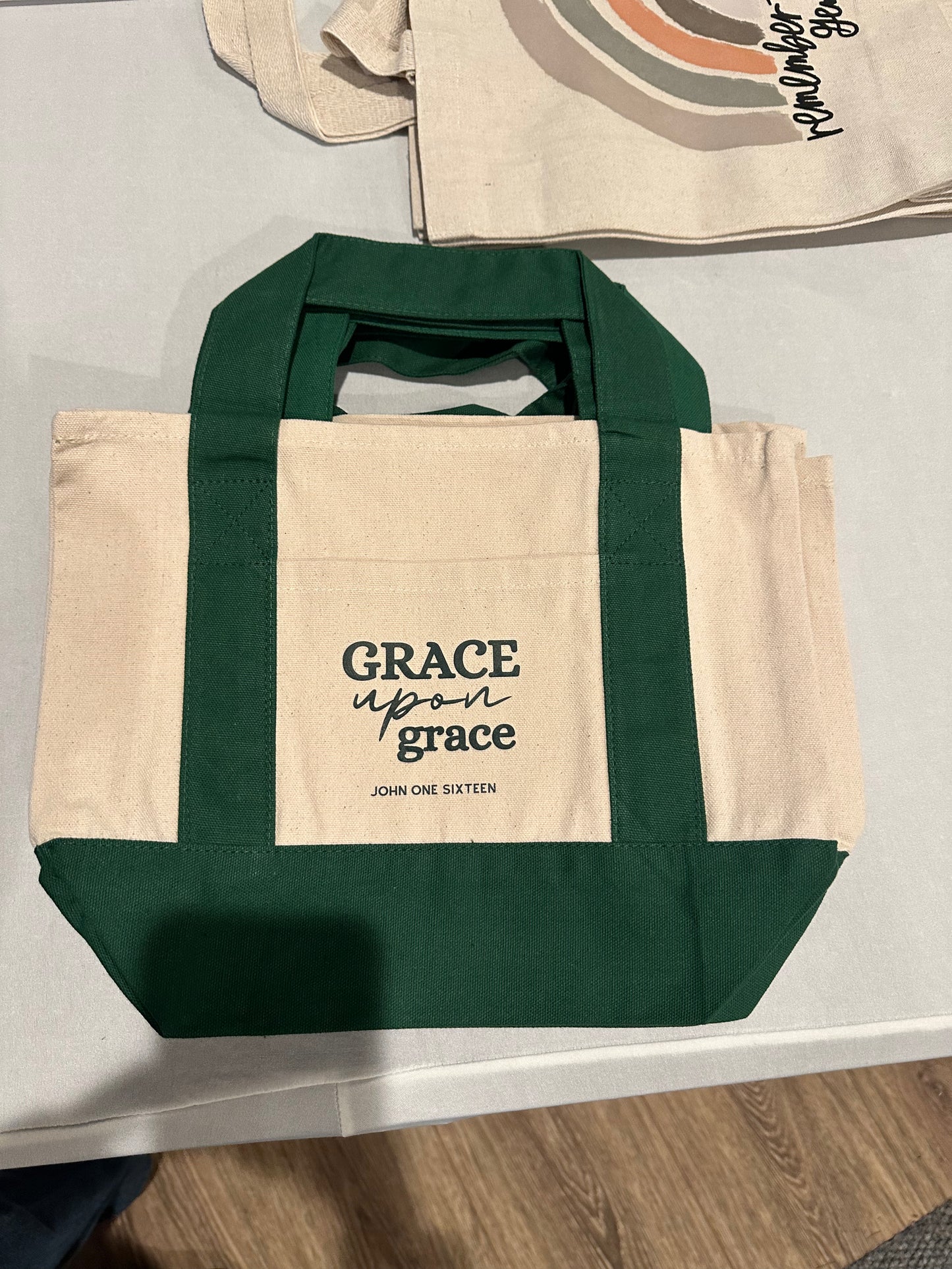 Mini Iconic Tote Bag:Green