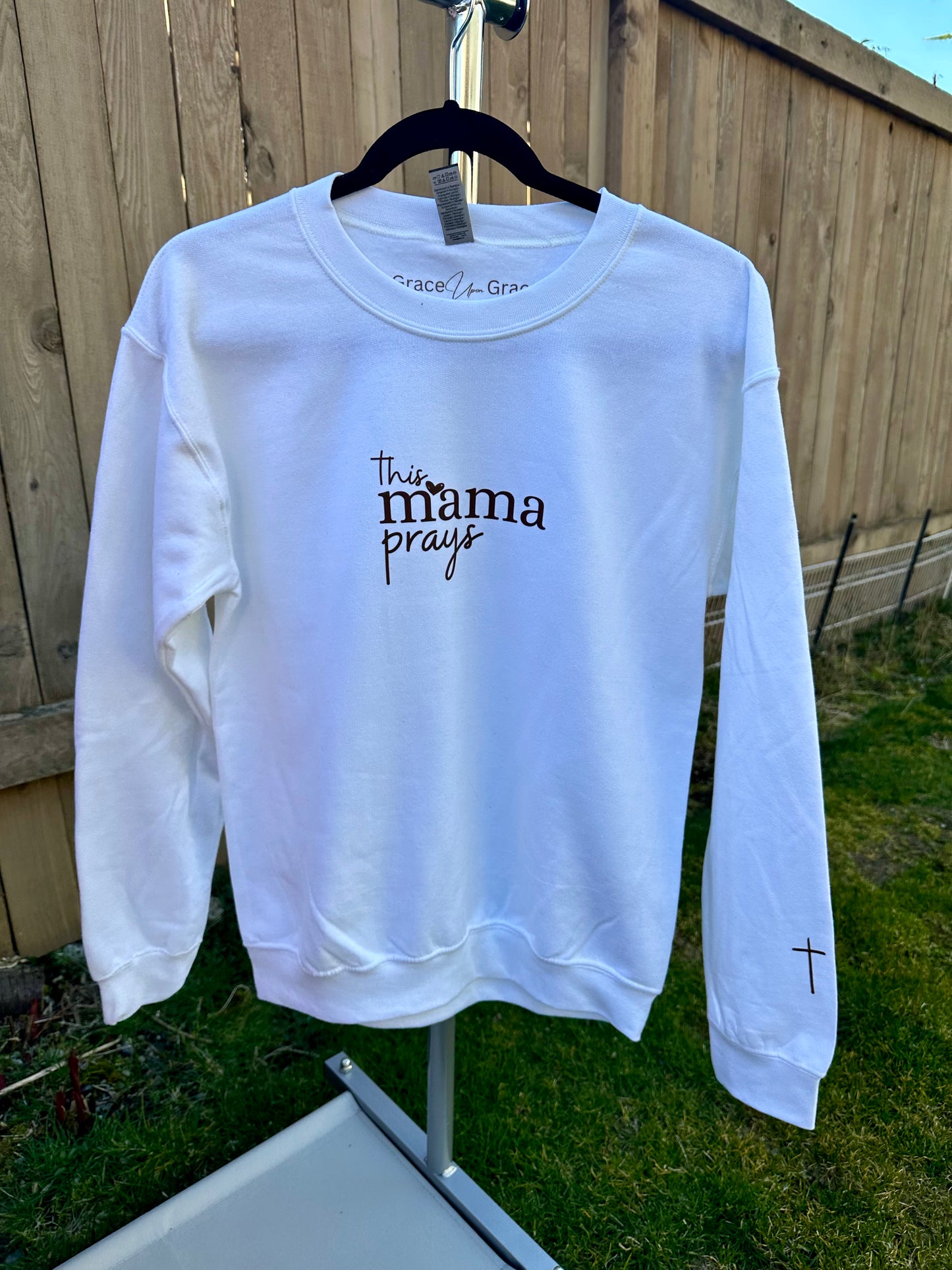 This Mama Prays Crewneck