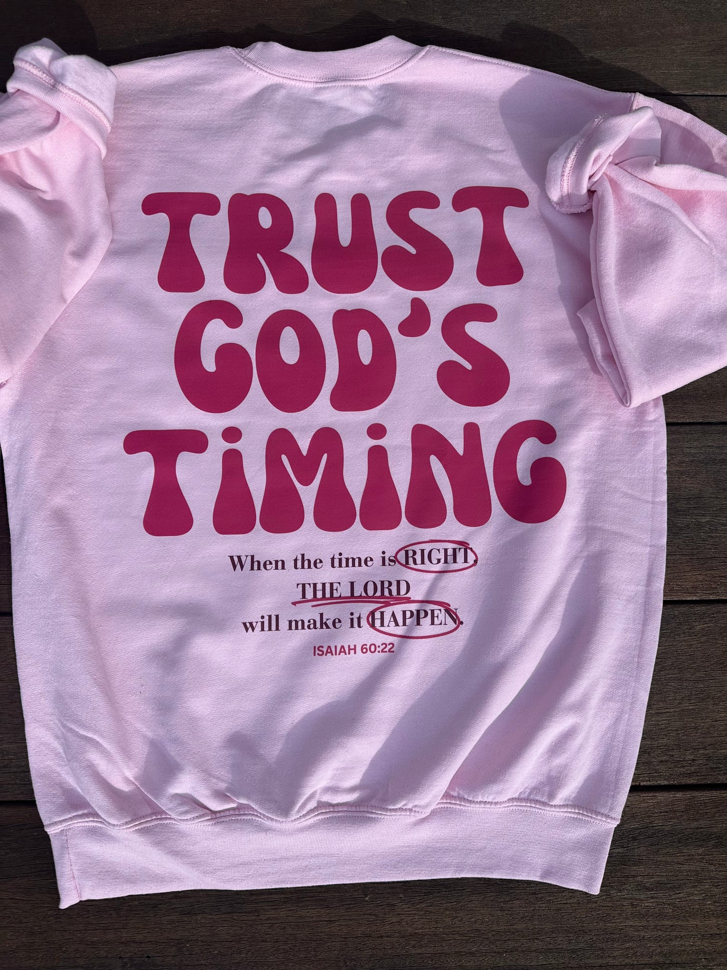 Trust God's Timing Crewneck