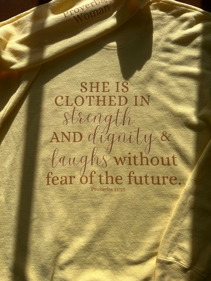 Proverbs 31:25 Crewneck
