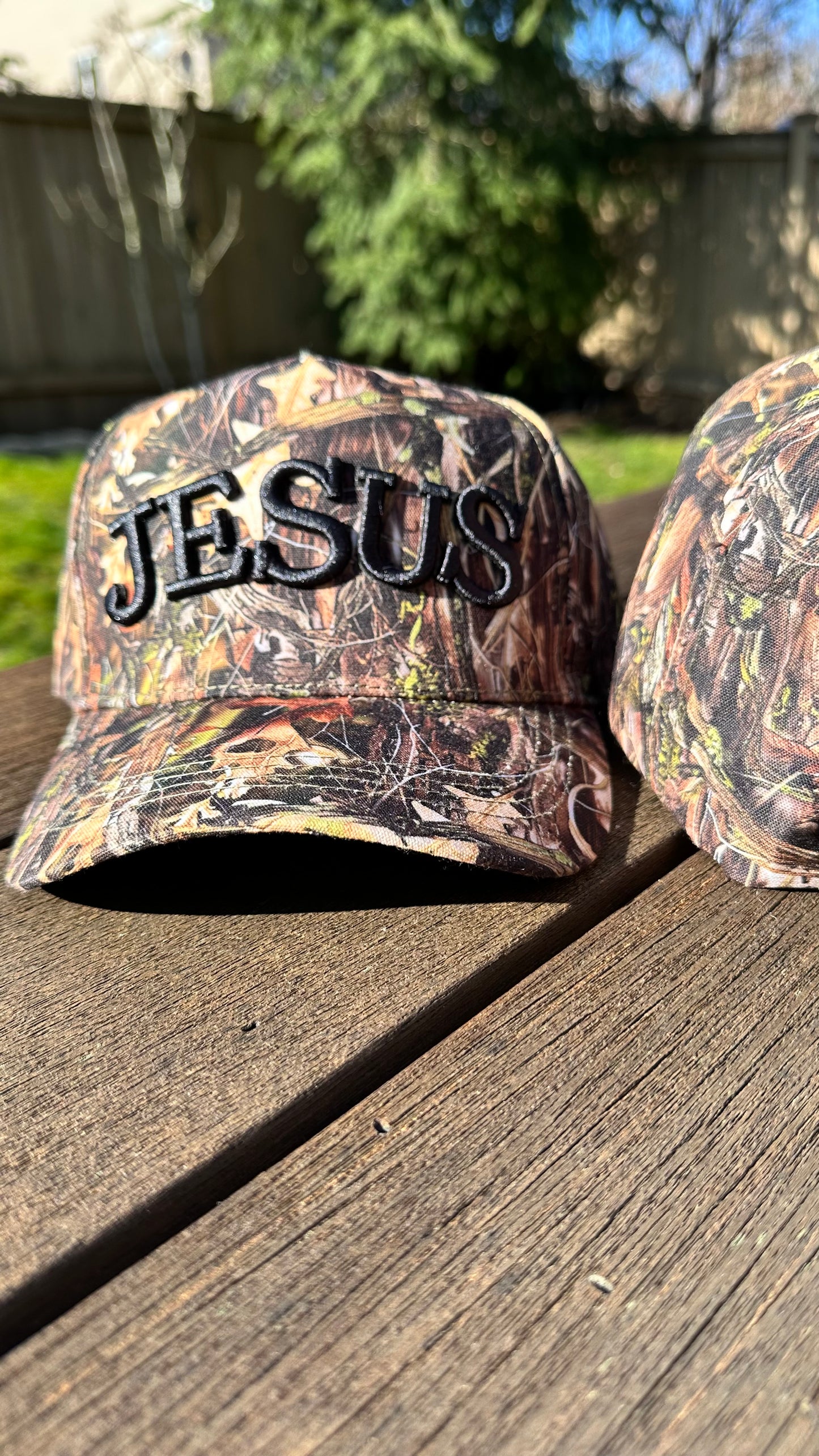 JESUS Camo Trucker Hat