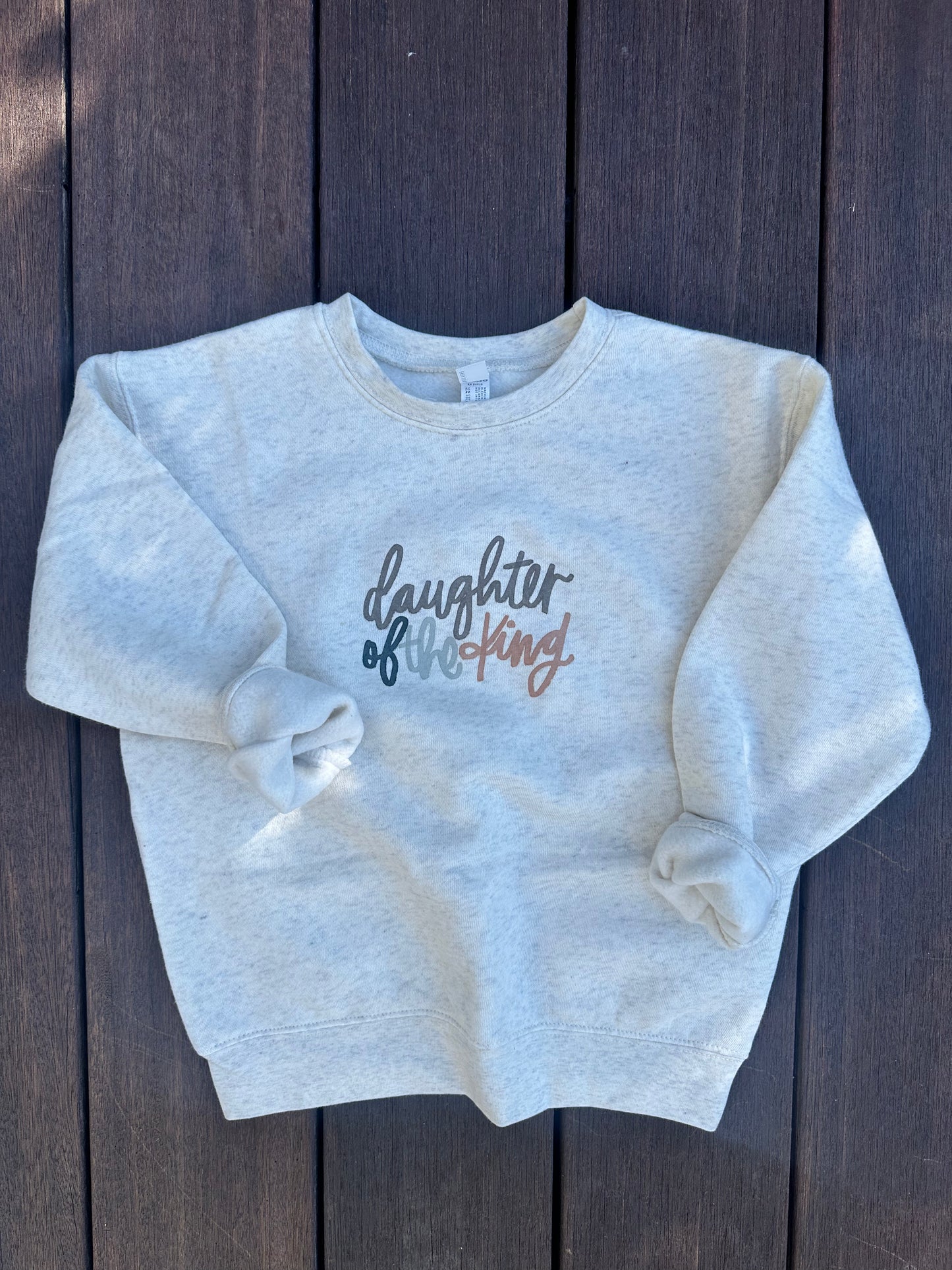 Daughter of the King Toddler Crewneck