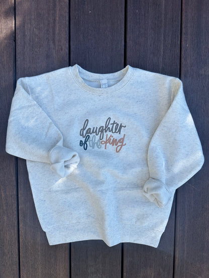 Daughter of the King Toddler Crewneck