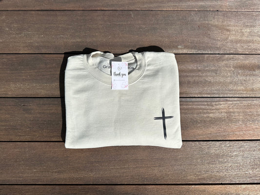 Black Cross Crewneck