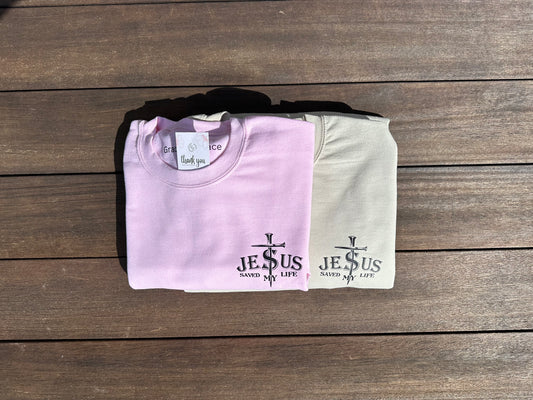 Jesus Saved My Life Crewneck