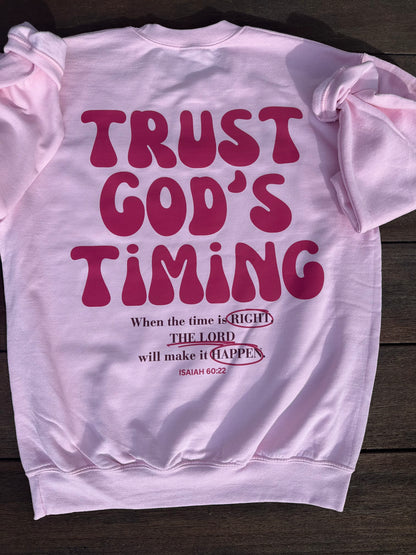 Trust God's Timing Crewneck
